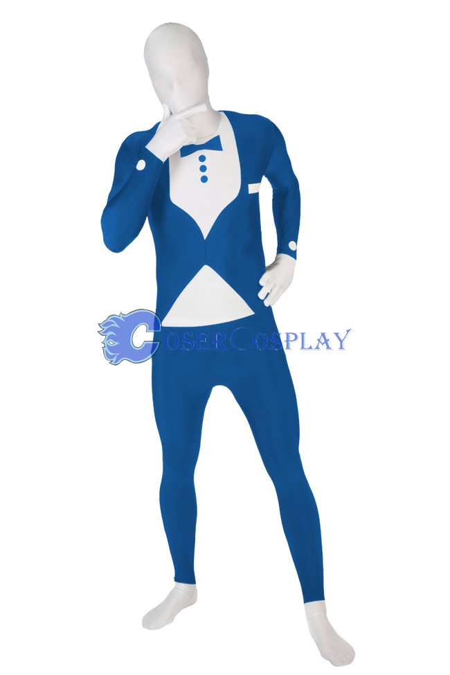 Blue Tuxedo Morphsuit Zentai